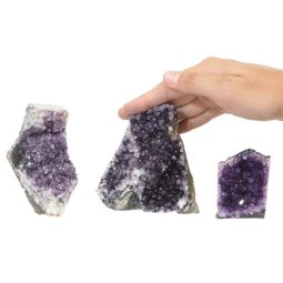 1.11kg Amethyst Crystal Geode Specimen Set 3 Pieces P115 6 Amethyst Crystal Geode Specimen Set 2 Pieces P115 | Himalayan Salt Factory