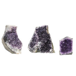 Amethyst Crystal Geode Specimen Set 2 Pieces P115 | Himalayan Salt Factory
