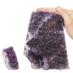 2.42kg Amethyst Crystal Geode Specimen Set 2 Pieces P118 6 Amethyst Crystal Geode Specimen Set 2 Pieces P118 | Himalayan Salt Factory