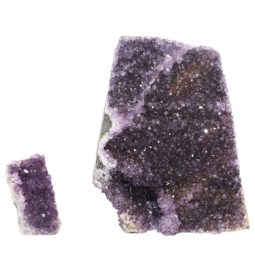 Amethyst Crystal Geode Specimen Set 2 Pieces P118 | Himalayan Salt Factory