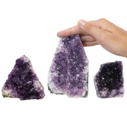 1.17kg Amethyst Crystal Geode Specimen Set 3 Pieces P124 6 Amethyst Crystal Geode Specimen Set 2 Pieces P124 | Himalayan Salt Factory