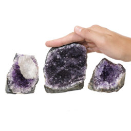 0.97kg Amethyst Crystal Geode Specimen Set 3 Pieces P125 6 Amethyst Crystal Geode Specimen Set 2 Pieces P125 | Himalayan Salt Factory