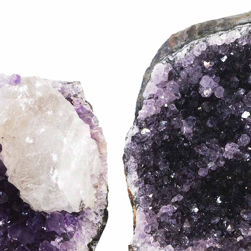 0.97kg Amethyst Crystal Geode Specimen Set 3 Pieces P125 5 Amethyst Crystal Geode Specimen Set 2 Pieces P125 | Himalayan Salt Factory