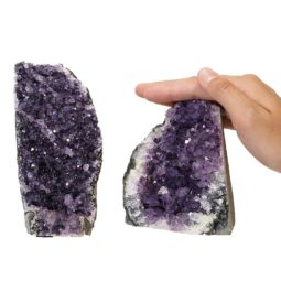 1.59kg Amethyst Crystal Geode Specimen Set 2 Pieces P128 6 Amethyst Crystal Geode Specimen Set 2 Pieces P128 | Himalayan Salt Factory