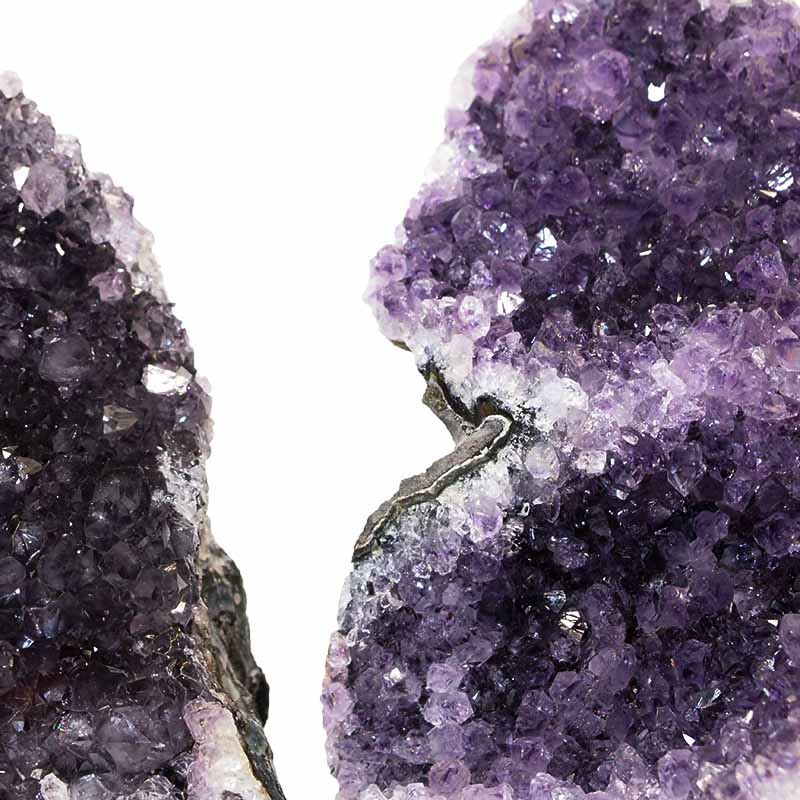 1.44kg Amethyst Crystal Geode Specimen Set 3 Pieces P131 5 Amethyst Crystal Geode Specimen Set 2 Pieces P131 | Himalayan Salt Factory
