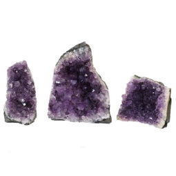 Amethyst Crystal Geode Specimen Set 2 Pieces P133 | Himalayan Salt Factory