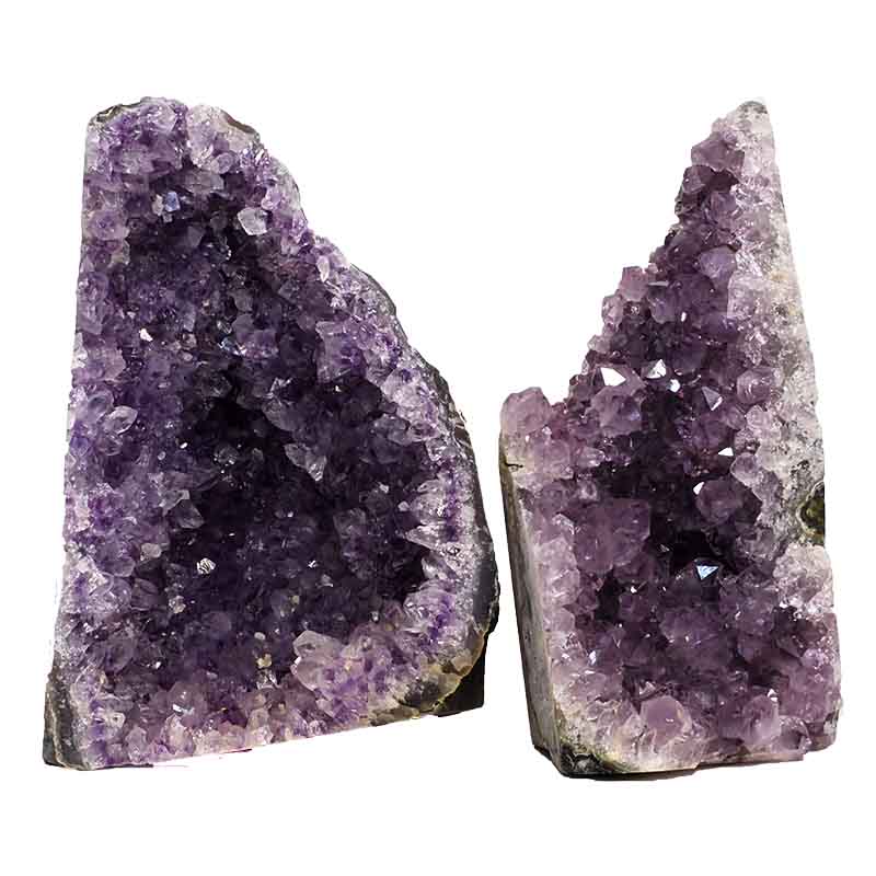 1.86kg Amethyst Crystal Geode Specimen Set 2 Pieces P194 3 Amethyst Crystal Geode Specimen Set 2 Pieces P194 | Himalayan Salt Factory