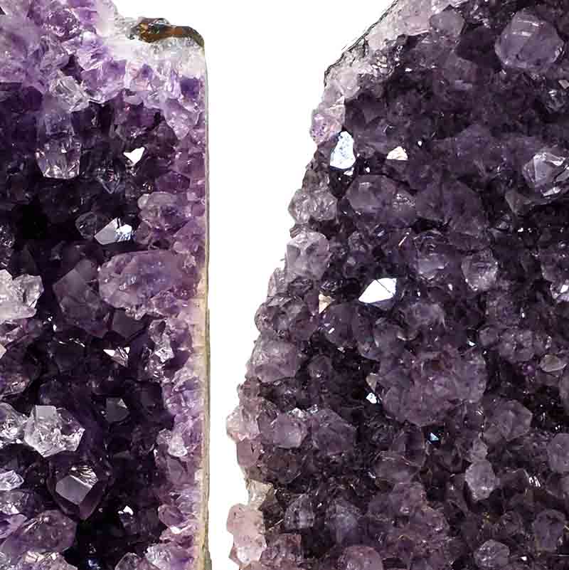 1.34kg Amethyst Crystal Geode Specimen Set 2 Pieces P212 5 Amethyst Crystal Geode Specimen Set 2 Pieces P212 | Himalayan Salt Factory
