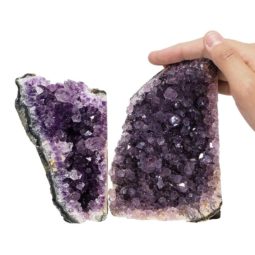 1.34kg Amethyst Crystal Geode Specimen Set 2 Pieces P212 6 Amethyst Crystal Geode Specimen Set 2 Pieces P212 | Himalayan Salt Factory