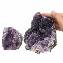 1.96kg Amethyst Crystal Geode Specimen Set 2 Pieces P213 6 Amethyst Crystal Geode Specimen Set 2 Pieces P213 | Himalayan Salt Factory
