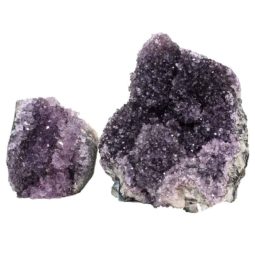 Amethyst Crystal Geode Specimen Set 2 Pieces P213 | Himalayan Salt Factory