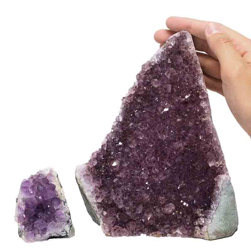 2.41kg Amethyst Crystal Geode Specimen Set 2 Pieces P217 4 Amethyst Crystal Geode Specimen Set 2 Pieces P217 | Himalayan Salt Factory