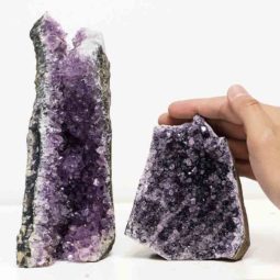 1.95kg Amethyst Crystal Geode Specimen Set 2 Pieces P221 6 Amethyst Crystal Geode Specimen Set 2 Pieces P221 | Himalayan Salt Factory