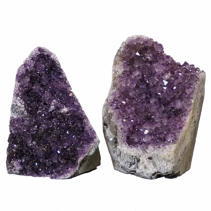 1.80kg Amethyst Crystal Geode Specimen Set 2 Pieces P251 3 Amethyst Crystal Geode Specimen Set 2 Pieces P251 | Himalayan Salt Factory