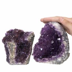 1.68kg Amethyst Crystal Geode Specimen Set 2 Pieces P252 6 Amethyst Crystal Geode Specimen Set 2 Pieces P252 | Himalayan Salt Factory
