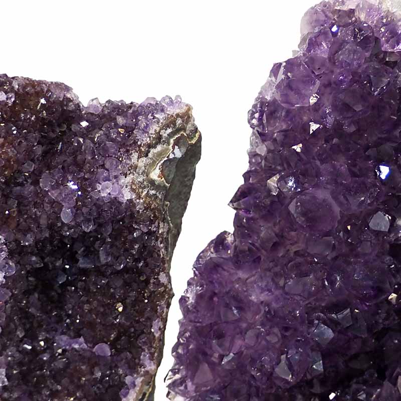 1.68kg Amethyst Crystal Geode Specimen Set 2 Pieces P252 5 Amethyst Crystal Geode Specimen Set 2 Pieces P252 | Himalayan Salt Factory