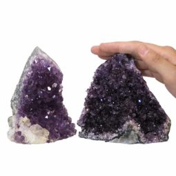1.48kg Amethyst Crystal Geode Specimen Set 2 Pieces P257 6 Amethyst Crystal Geode Specimen Set 2 Pieces P257 | Himalayan Salt Factory