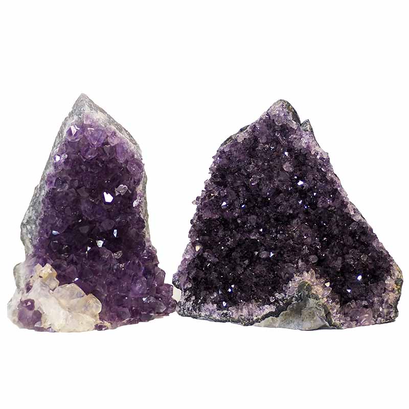 1.48kg Amethyst Crystal Geode Specimen Set 2 Pieces P257 3 Amethyst Crystal Geode Specimen Set 2 Pieces P257 | Himalayan Salt Factory