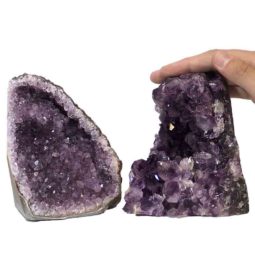 1.59kg Amethyst Crystal Geode Specimen Set 2 Pieces P259 6 Amethyst Crystal Geode Specimen Set 2 Pieces P259 | Himalayan Salt Factory