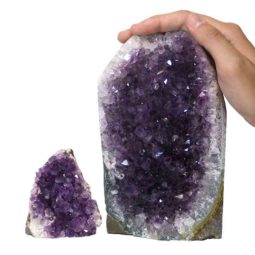 2.34kg Amethyst Crystal Geode Specimen Set 2 Pieces P262 6 Amethyst Crystal Geode Specimen Set 2 Pieces P262 | Himalayan Salt Factory