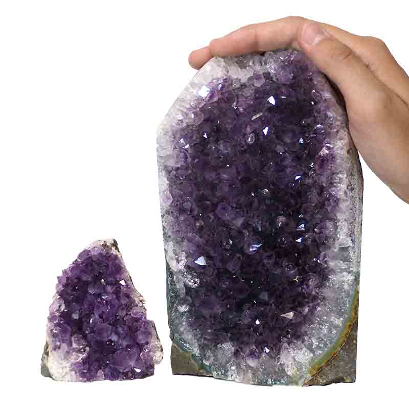2.34kg Amethyst Crystal Geode Specimen Set 2 Pieces P262 4 Amethyst Crystal Geode Specimen Set 2 Pieces P262 | Himalayan Salt Factory