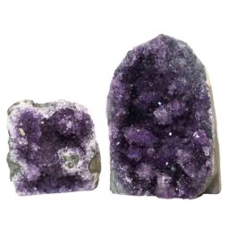 Amethyst Crystal Geode Specimen Set 2 Pieces P263 | Himalayan Salt Factory