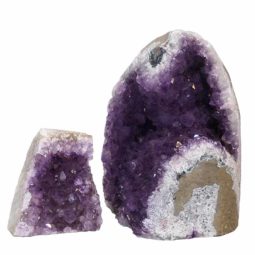 Amethyst Crystal Geode Specimen Set 2 Pieces P267 | Himalayan Salt Factory