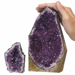 Amethyst Crystal Geode Specimen Set 2 Pieces P271 | Himalayan Salt Factory