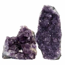 1.69kg Amethyst Crystal Geode Specimen Set 2 Pieces P296 | Himalayan Salt Factory