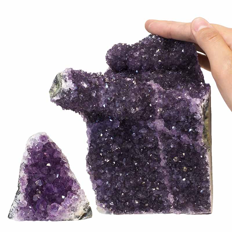 2.3kgs Amethyst Crystal Geode Specimen Set 2 Pieces P297 4 2.3kgs Amethyst Crystal Geode Specimen Set 2 Pieces P297