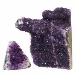 2.3kgs Amethyst Crystal Geode Specimen Set 2 Pieces P297