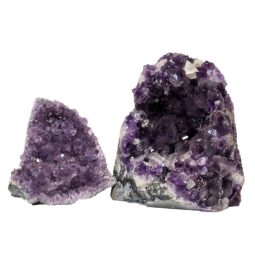 Amethyst Crystal Geode Specimen Set 2 Pieces P313 | Himalayan Salt Factory