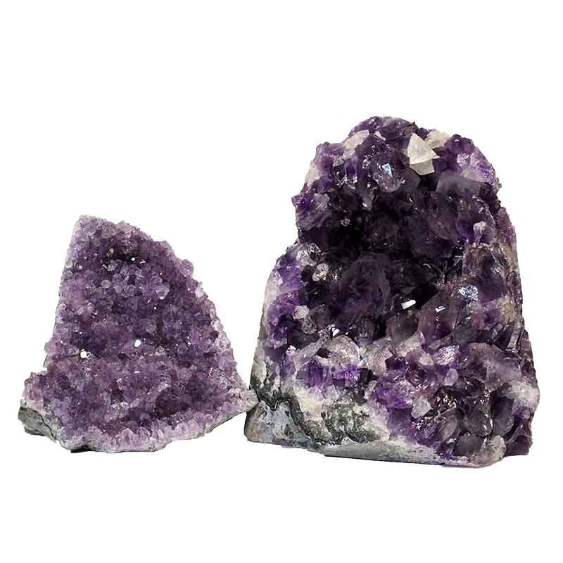 1.76kg Amethyst Crystal Geode Specimen Set 2 Pieces P313 3 Amethyst Crystal Geode Specimen Set 2 Pieces P313 | Himalayan Salt Factory