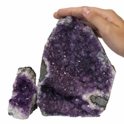 1.91kg Amethyst Crystal Geode Specimen Set 2 Pieces P324 6 Amethyst Crystal Geode Specimen Set 2 Pieces P324 | Himalayan Salt Factory