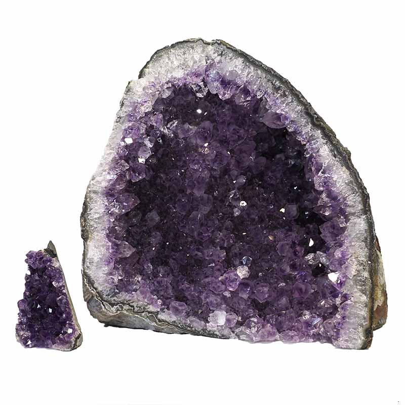 2.99kg Amethyst Crystal Geode Specimen Set 2 Pieces P325 3 Amethyst Crystal Geode Specimen Set 2 Pieces P325 | Himalayan Salt Factory