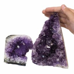 1.85kg Amethyst Crystal Geode Specimen Set 2 Pieces P333 6 Amethyst Crystal Geode Specimen Set 2 Pieces P333 | Himalayan Salt Factory