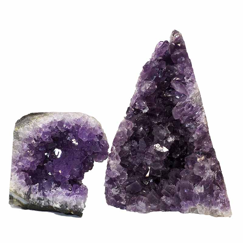 1.85kg Amethyst Crystal Geode Specimen Set 2 Pieces P333 3 Amethyst Crystal Geode Specimen Set 2 Pieces P333 | Himalayan Salt Factory