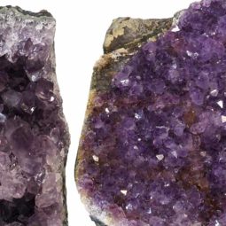 Amethyst Crystal Geode Specimen Set 2 Pieces P336 | Himalayan Salt Factory