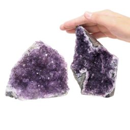 1.67kg Amethyst Crystal Geode Specimen Set 2 Pieces P34 6 Amethyst Crystal Geode Specimen Set 2 Pieces P34 | Himalayan Salt Factory