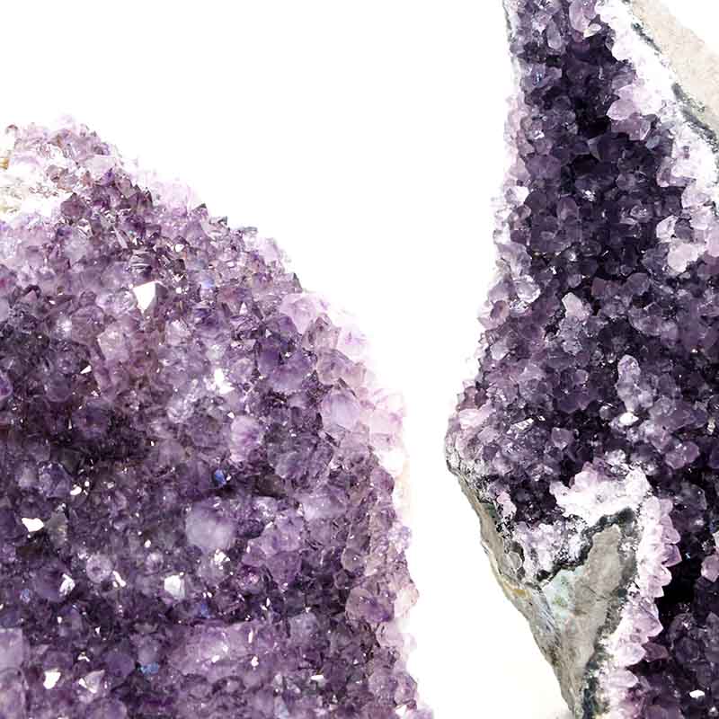 1.67kg Amethyst Crystal Geode Specimen Set 2 Pieces P34 5 Amethyst Crystal Geode Specimen Set 2 Pieces P34 | Himalayan Salt Factory