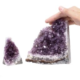1.58kg Amethyst Crystal Geode Specimen Set 2 Pieces P35 6 Amethyst Crystal Geode Specimen Set 2 Pieces P35 | Himalayan Salt Factory