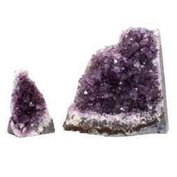 Amethyst Crystal Geode Specimen Set 2 Pieces P35 | Himalayan Salt Factory