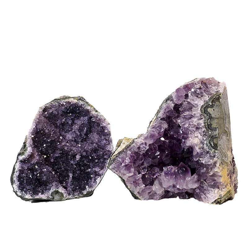 1.81kg Amethyst Crystal Geode Specimen Set 2 Pieces P359 3 Amethyst Crystal Geode Specimen Set 2 Pieces P359 | Himalayan Salt Factory
