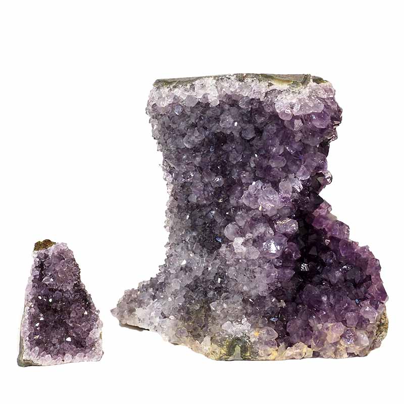1.73kg Amethyst Crystal Geode Specimen Set 2 Pieces P360 3 Amethyst Crystal Geode Specimen Set 2 Pieces P360 | Himalayan Salt Factory