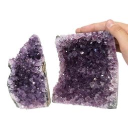1.83kg Amethyst Crystal Geode Specimen Set 2 Pieces P362 6 Amethyst Crystal Geode Specimen Set 2 Pieces P362 | Himalayan Salt Factory