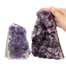 1.73kg Amethyst Crystal Geode Specimen Set 2 Pieces P367 6 Amethyst Crystal Geode Specimen Set 2 Pieces P367 | Himalayan Salt Factory