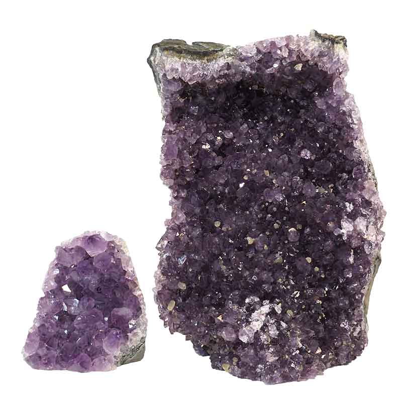 1.62kg Amethyst Crystal Geode Specimen Set 2 Pieces P369 3 Amethyst Crystal Geode Specimen Set 2 Pieces P369 | Himalayan Salt Factory