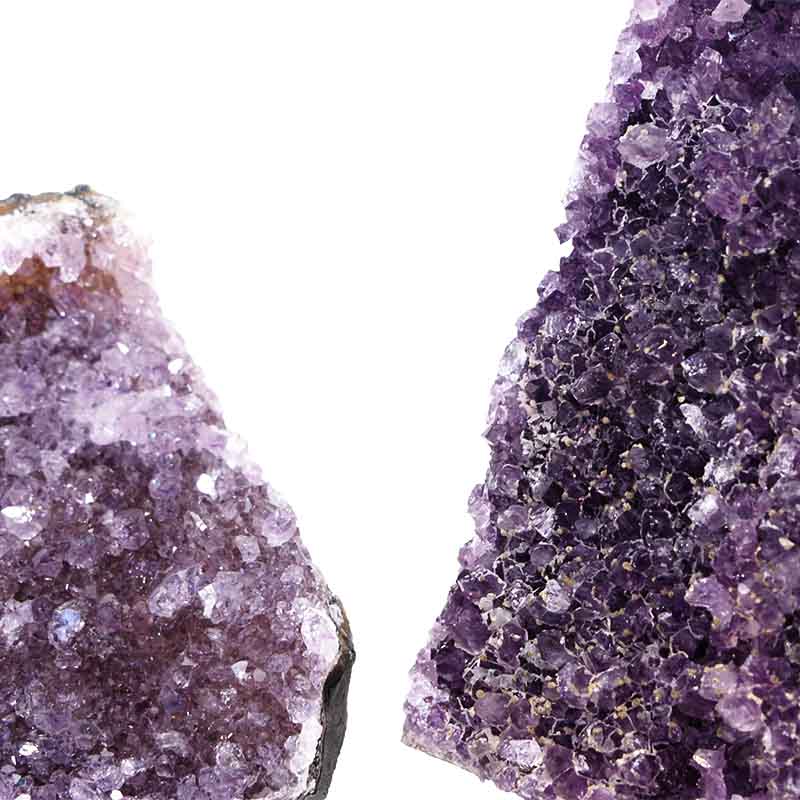 1.49kg Amethyst Crystal Geode Specimen Set 2 Pieces P37 5 Amethyst Crystal Geode Specimen Set 2 Pieces P37 | Himalayan Salt Factory
