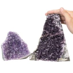 2.31kg Amethyst Crystal Geode Specimen Set 2 Pieces P383 6 Amethyst Crystal Geode Specimen Set 2 Pieces P383 | Himalayan Salt Factory
