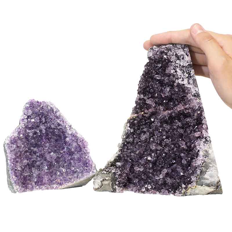 2.31kg Amethyst Crystal Geode Specimen Set 2 Pieces P383 4 Amethyst Crystal Geode Specimen Set 2 Pieces P383 | Himalayan Salt Factory
